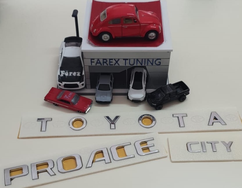 Toyota Boşluklu Büyük Boy Proace ve City Krom Bagaj Yazısı